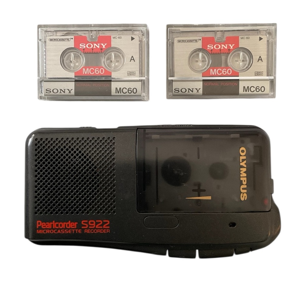 OLYMPUS Pearlcorder S922 Microcassette Recorder Audio & Dictation Like New